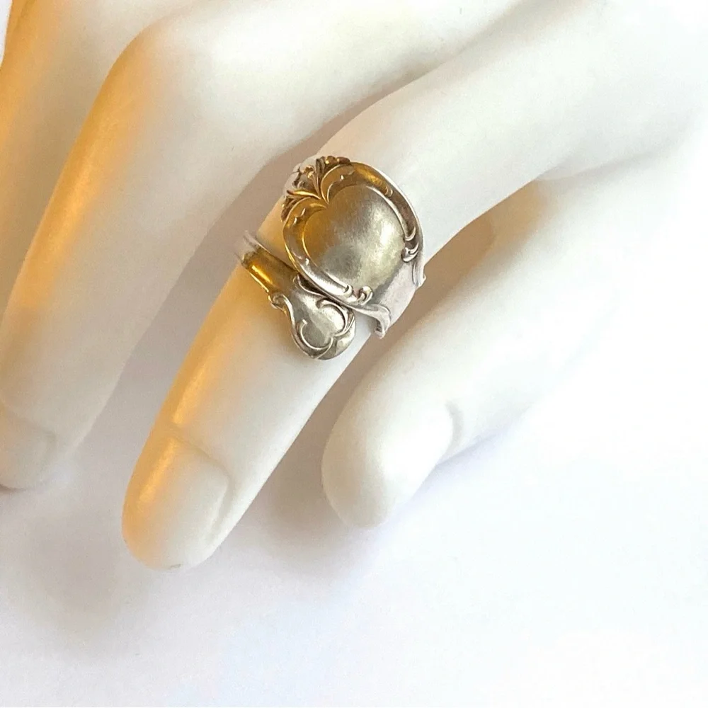 Vintage Silver Plated Spoon Ring Rogers Brothers Size 6 1/2